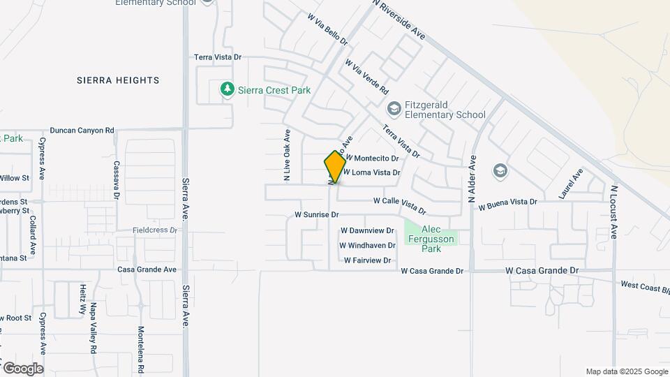 3440 N Amberwood Ave Map and Location Details