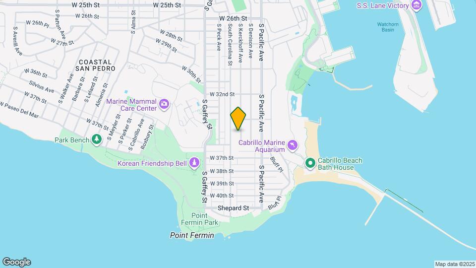 3507 S Kerckhoff Ave Map and Location Details