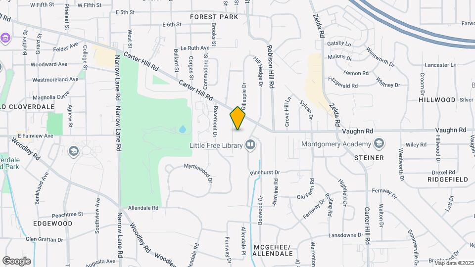 2141 Meadowlane Dr Map and Location Details