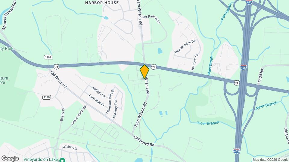 Bolton West Charlotte Map and Location Details