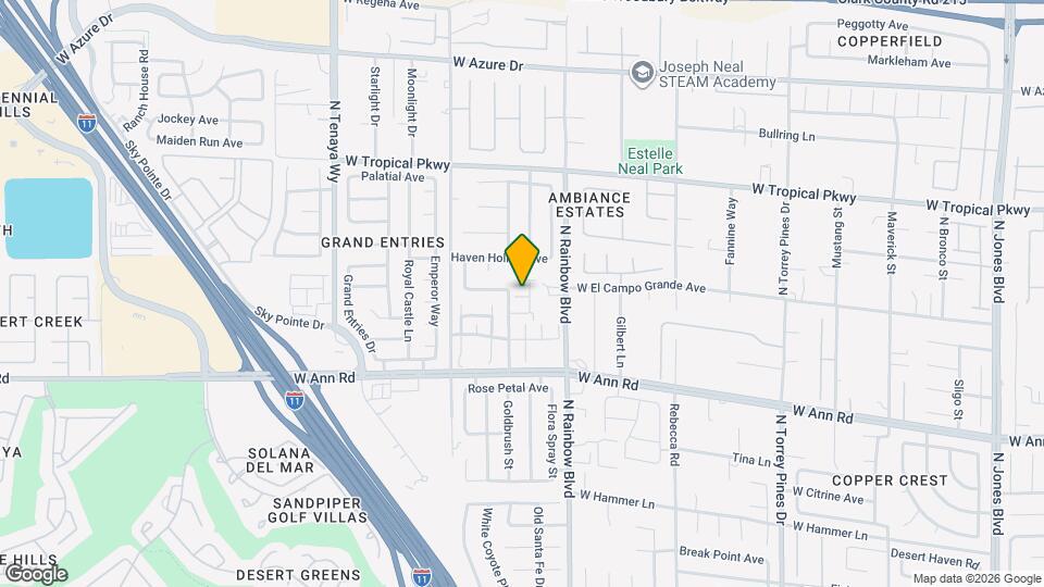 6810 Bayberry Creek Ave Map and Location Details