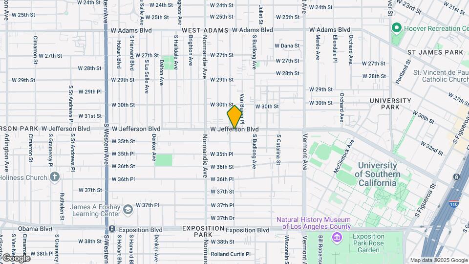 1418 W Jefferson Blvd Map and Location Details
