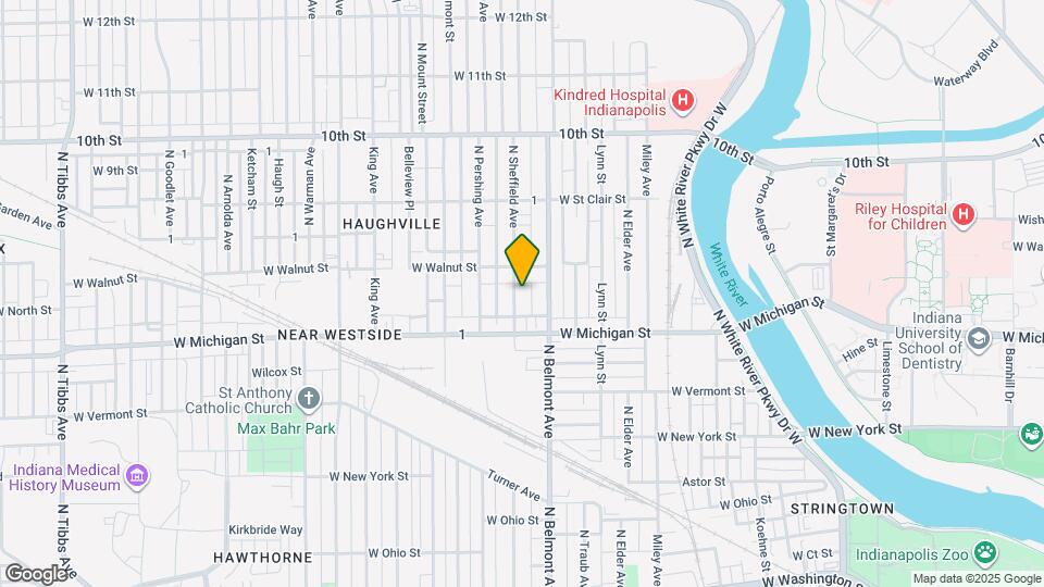 537 N Sheffield Ave Map and Location Details