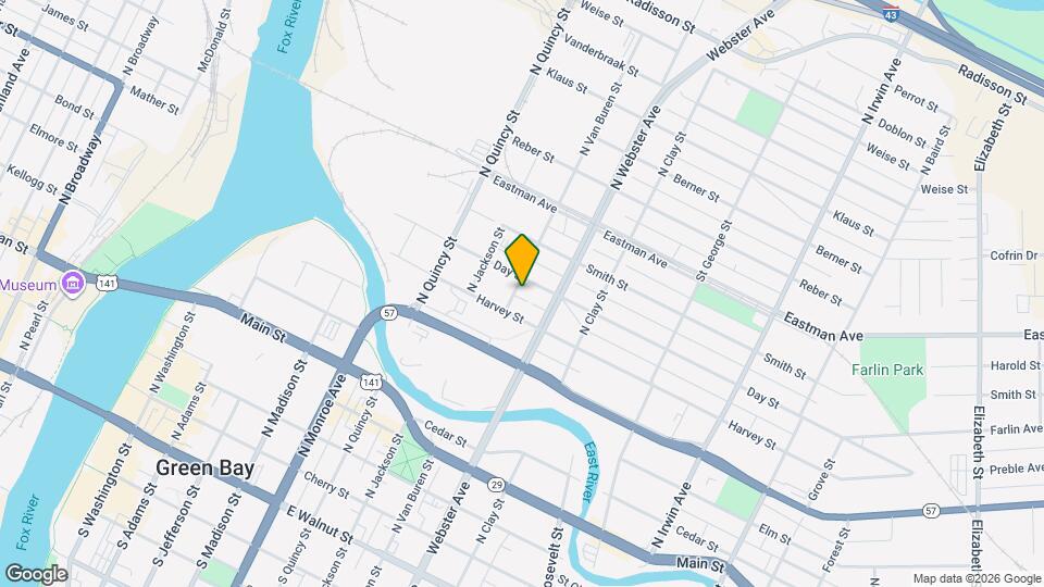 818 N Van Buren St, Unit lower Map and Location Details