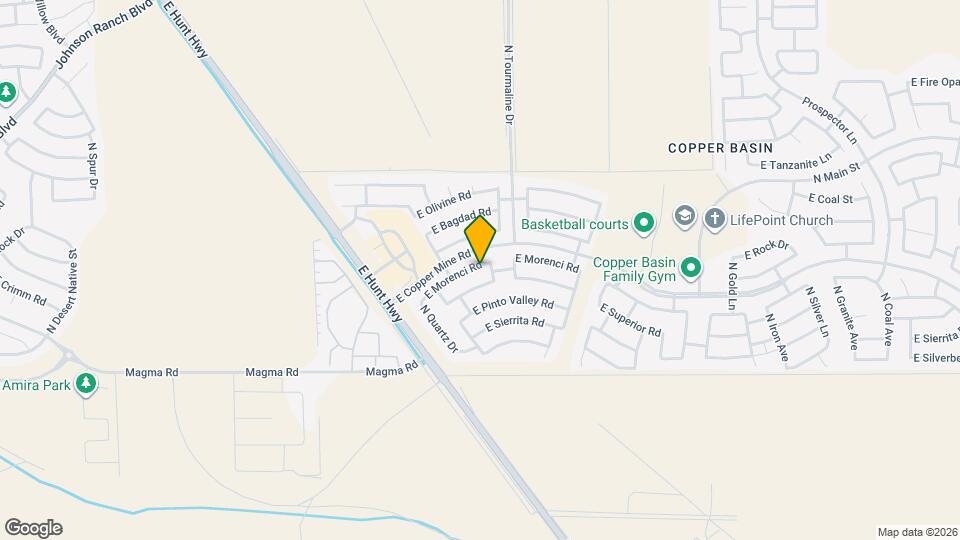 2833 E Morenci Rd Mapa y Detalles de la Ubicación