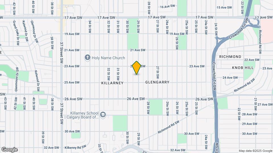 2427 29 St SW Map and Location Details