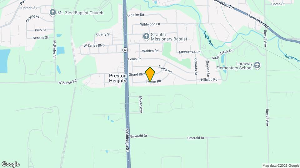 110 Edison Rd Map and Location Details