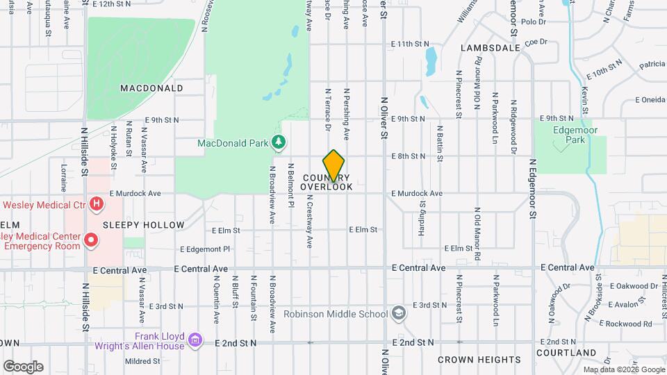 806 N Terrace Dr Map and Location Details