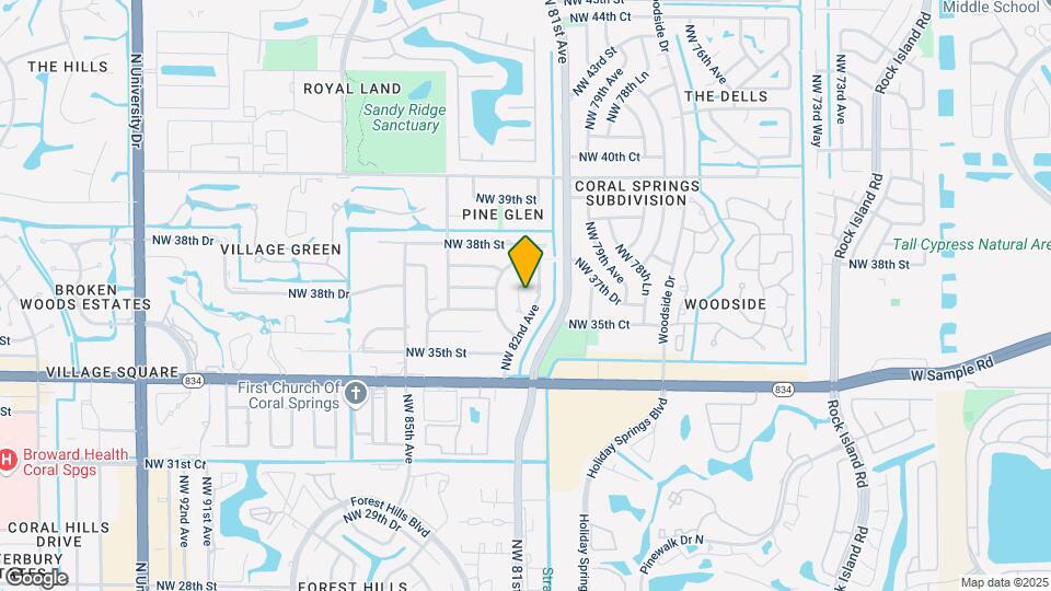 3607 NW 82nd Terrace Map and Location Details