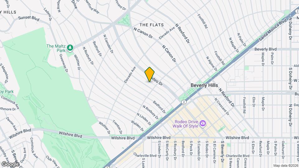 606 N Camden Dr Map and Location Details