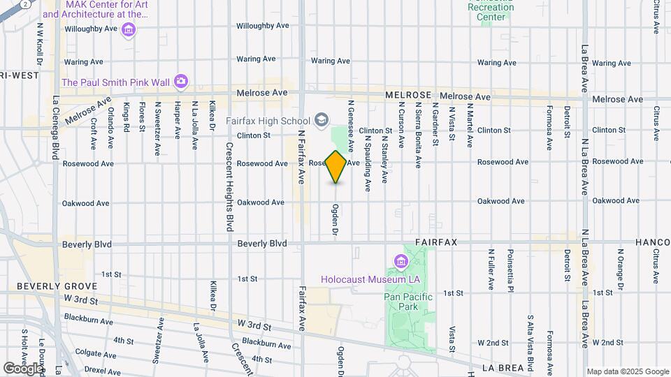 424 N Ogden Dr Map and Location Details