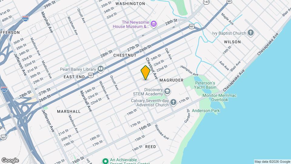 1129 Hampton Ave Map and Location Details