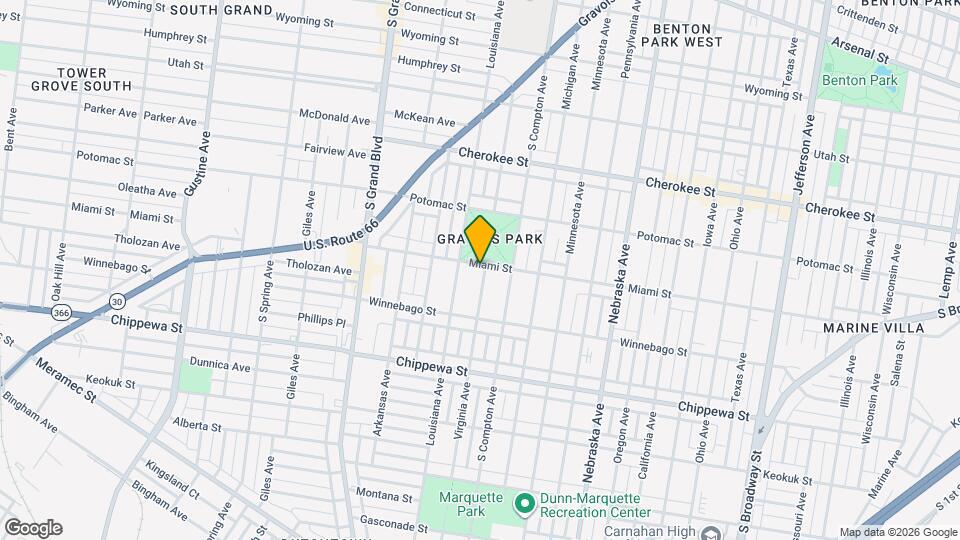 3300 Miami St Map and Location Details