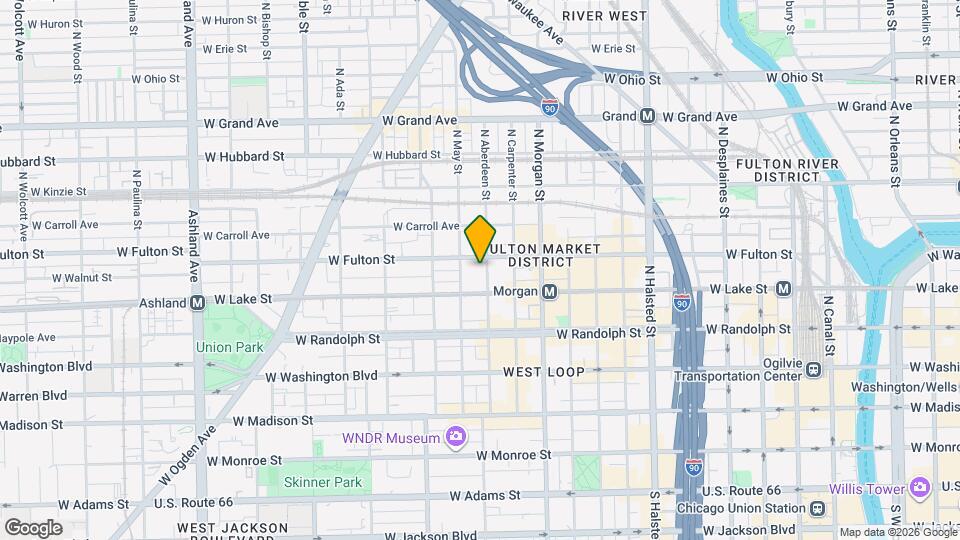 220 N Aberdeen St, Unit 905 Map and Location Details
