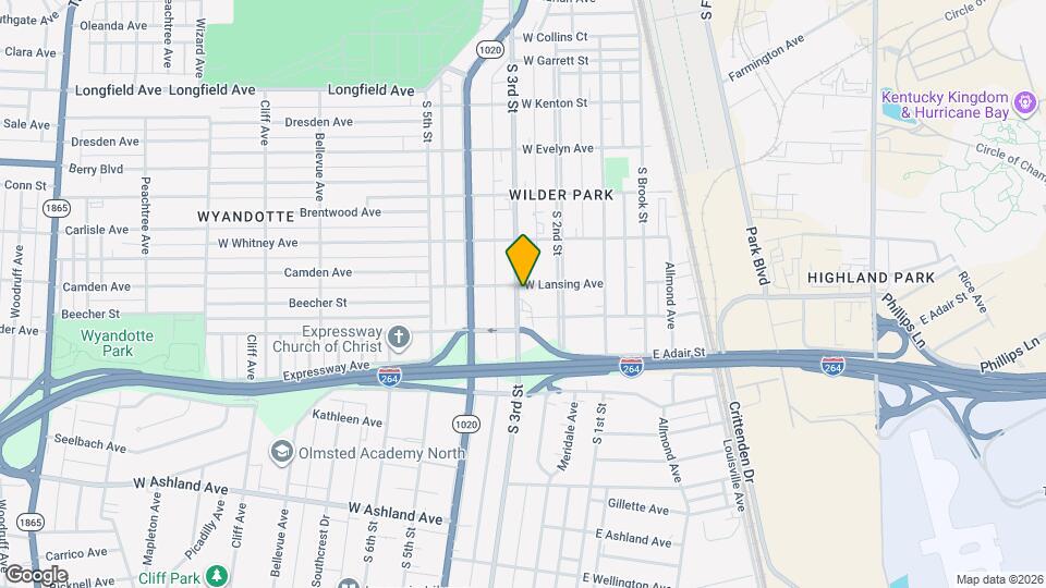 4333 S 3rd St, Unit 3 Map and Location Details