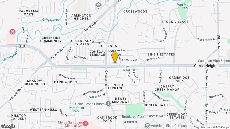 6691 Greenback Ln Map and Location Details