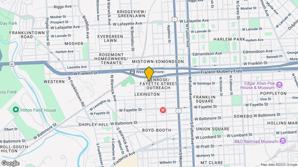 2112 W Saratoga St Map and Location Details