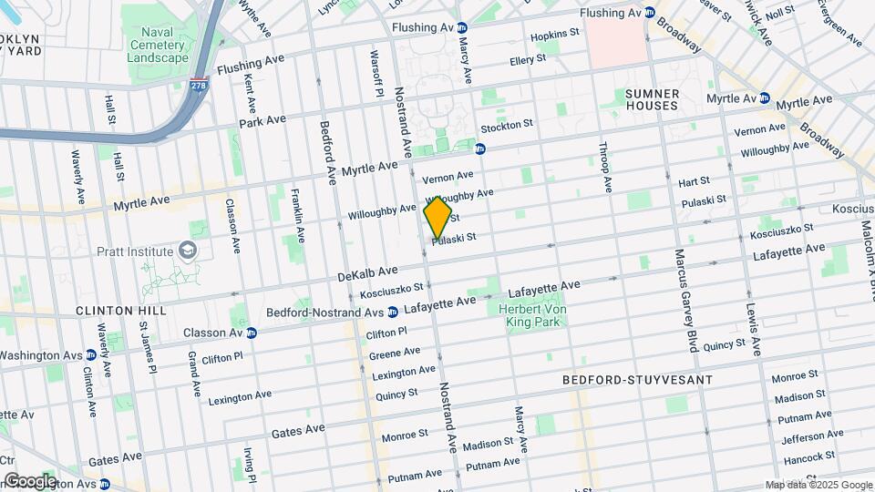 10 Pulaski St Mapa y Detalles de la Ubicación