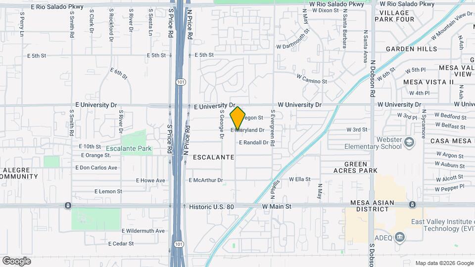 2423 E Maryland Dr Map and Location Details