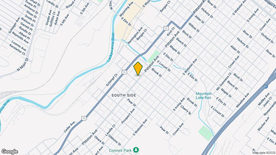 1418 Pittston Ave Map and Location Details