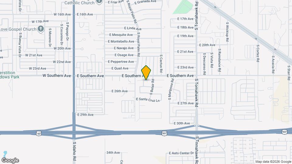 927 E Yuma Ave Mapa y Detalles de la Ubicación
