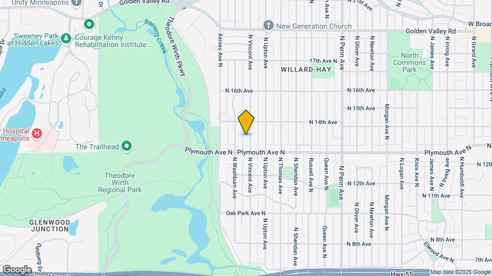 1327 Vincent Ave N Map and Location Details
