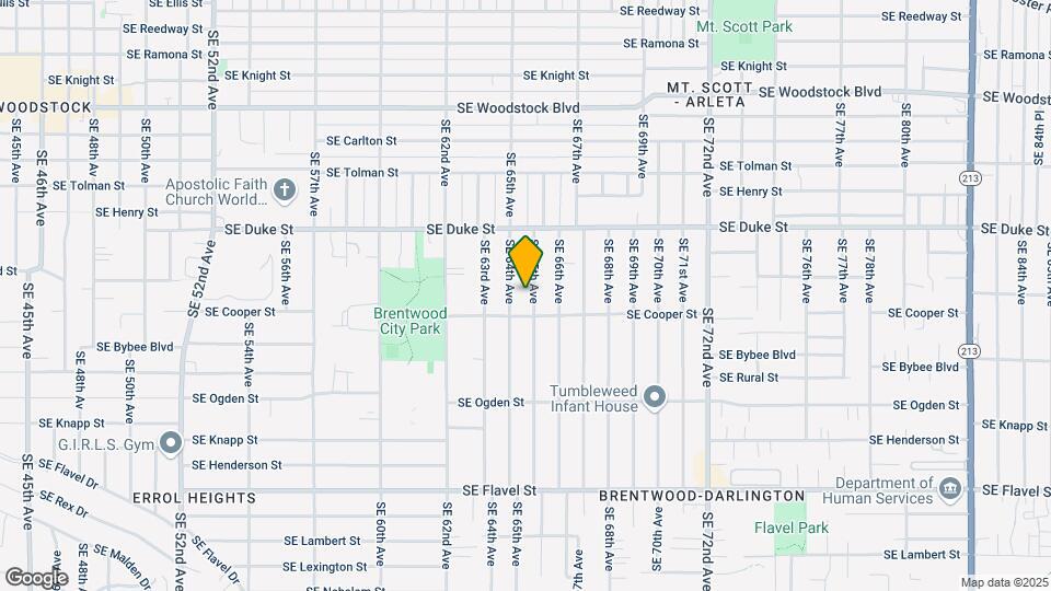 6711 SE 65th Ave, Unit Breezy Brentwood Bungalow Mapa y Detalles de la Ubicación
