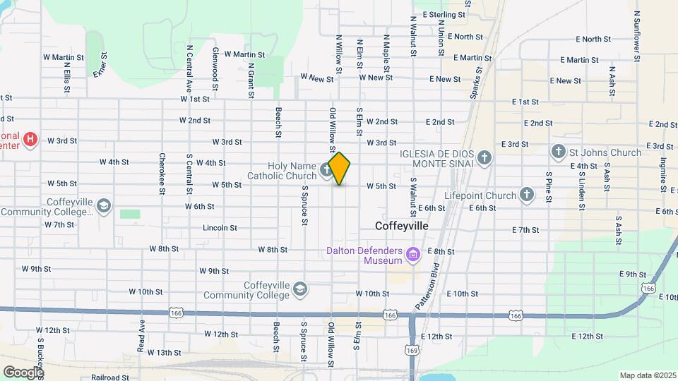 501 Old Willow St Map and Location Details