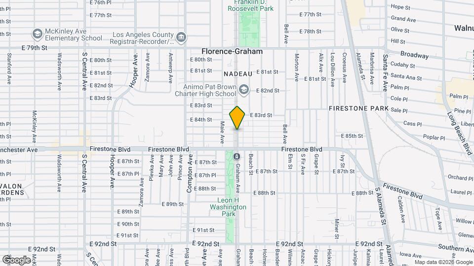 8416 1/2-8416 1/2 Graham Ave Map and Location Details