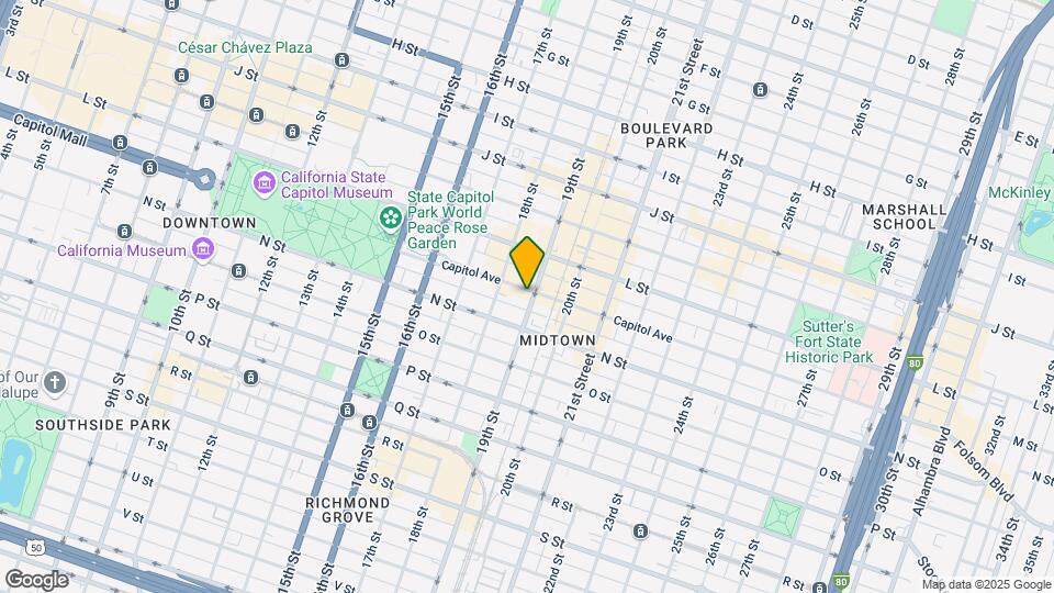 1300 19th St Map and Location Details