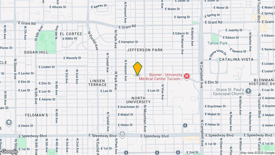 1728 N Santa Rita Ave Map and Location Details