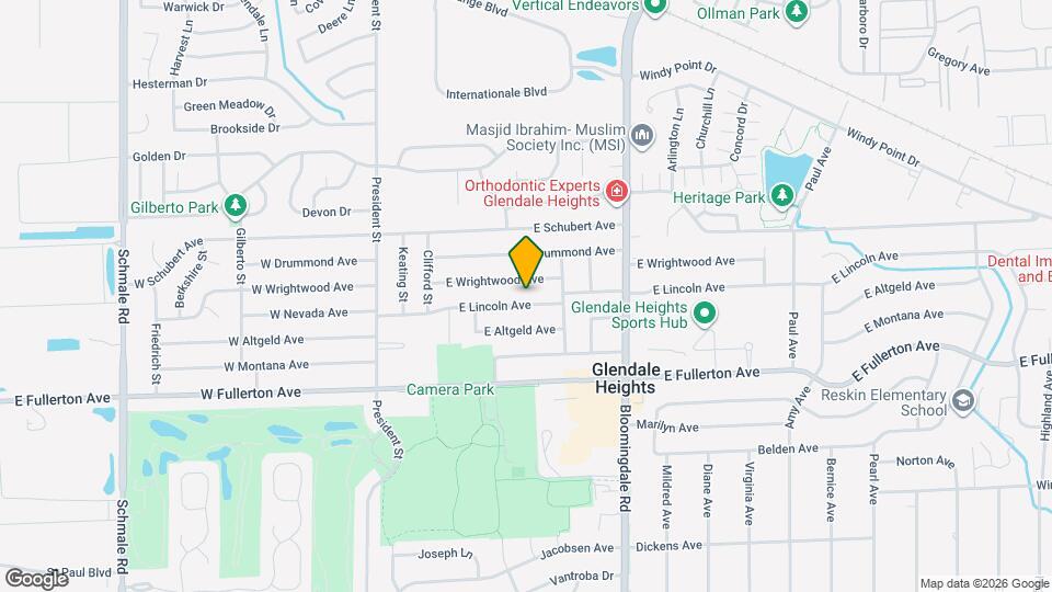 122 E Lincoln Ave Map and Location Details