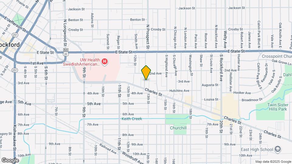 328 S Prospect St Map and Location Details