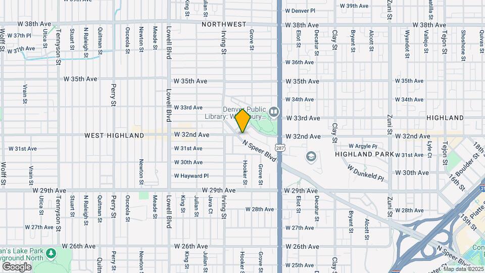 3174 N Speer Blvd Mapa y Detalles de la Ubicación