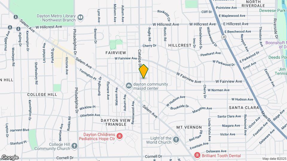 2030 Catalpa Dr. Map and Location Details