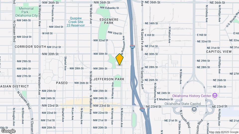 2903 N Robinson Ave Map and Location Details