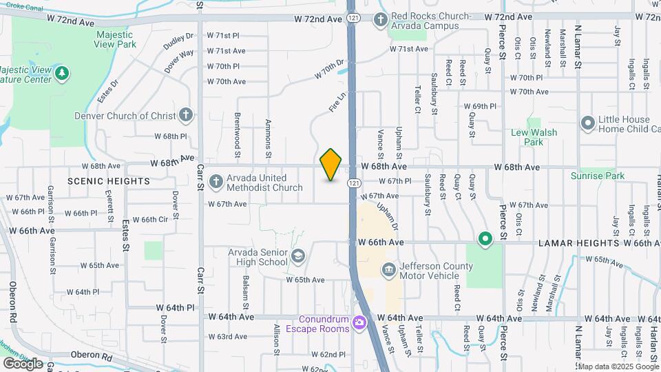 6734 Yarrow St Map and Location Details