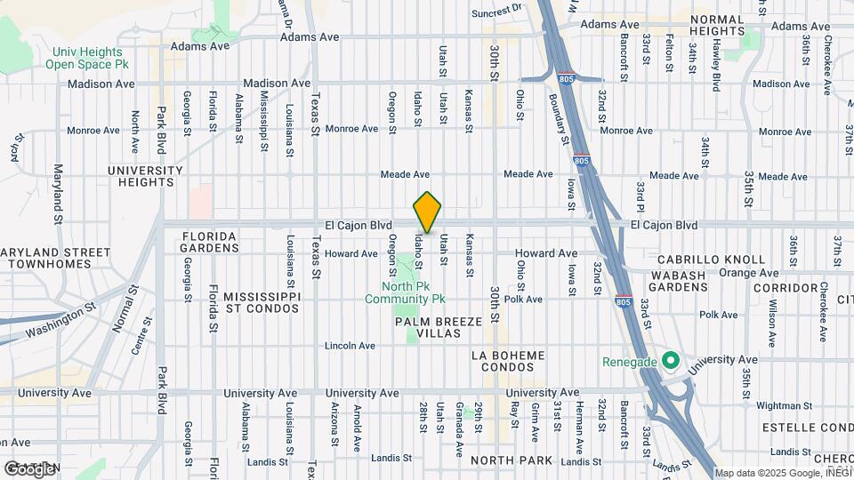 4221 Idaho St Map and Location Details