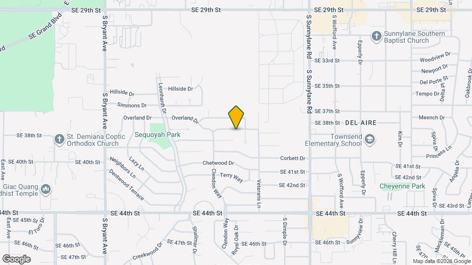 3900 Overland Dr Map and Location Details