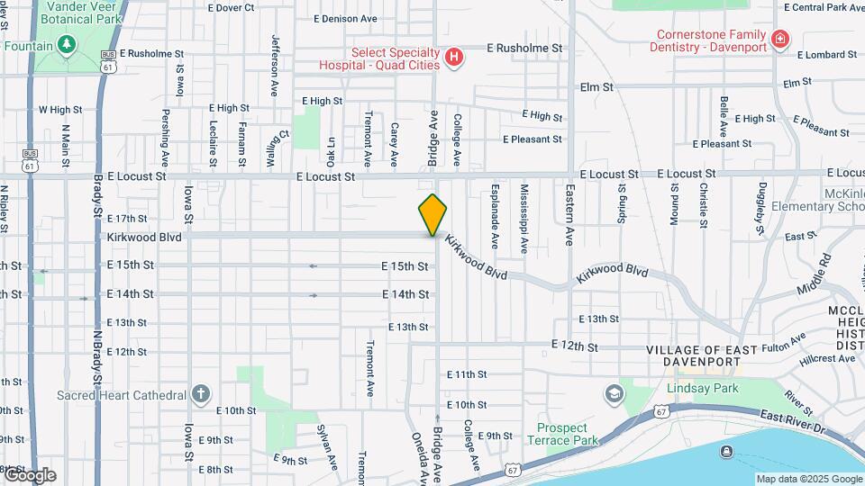 1149 Kirkwood Blvd Map and Location Details