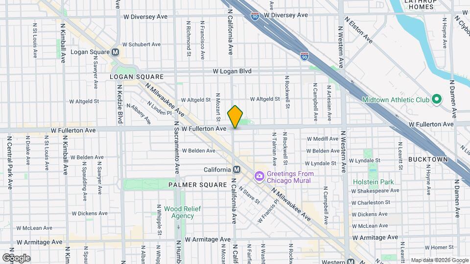 2355 N California Ave Map and Location Details