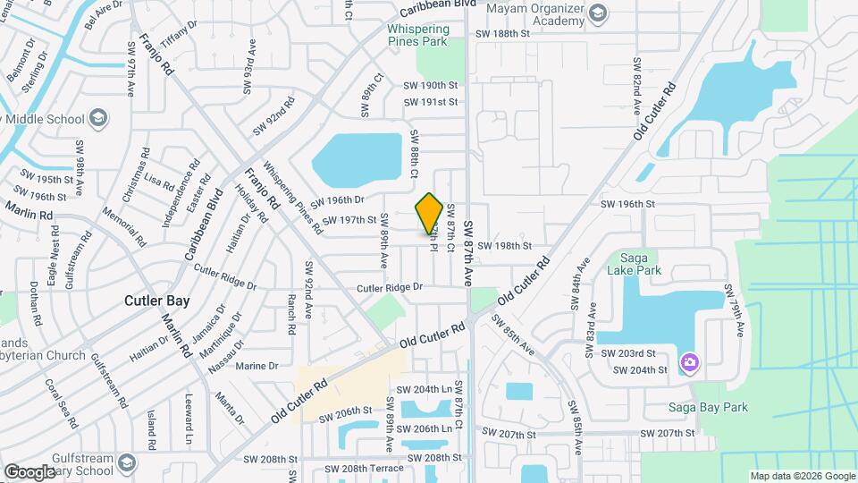 19740 SW 87th Pl Mapa y Detalles de la Ubicación