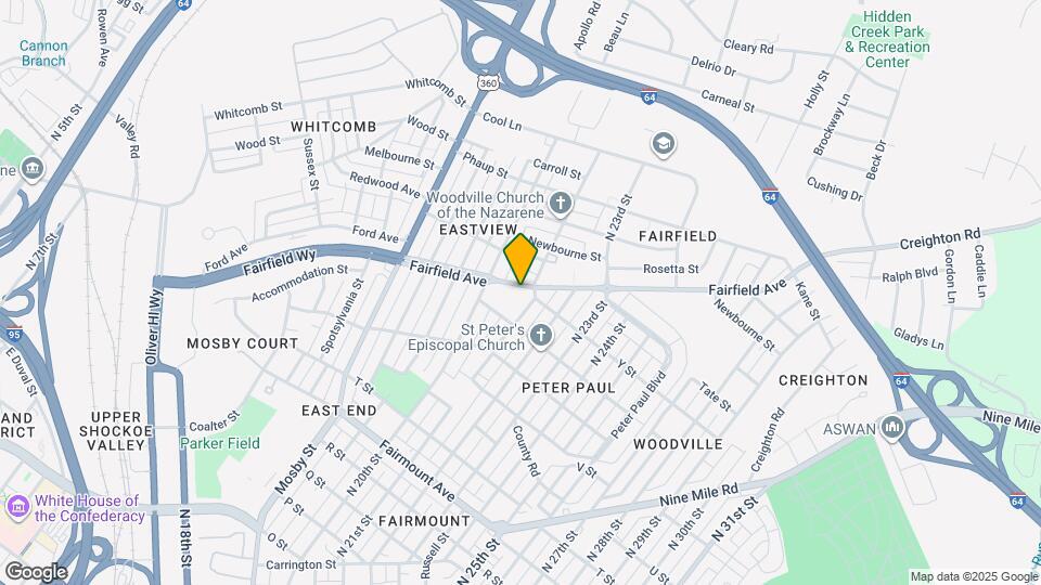 2029 Fairfield Ave Map and Location Details