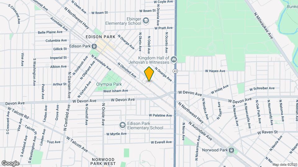 6504 N Northwest Hwy Map and Location Details