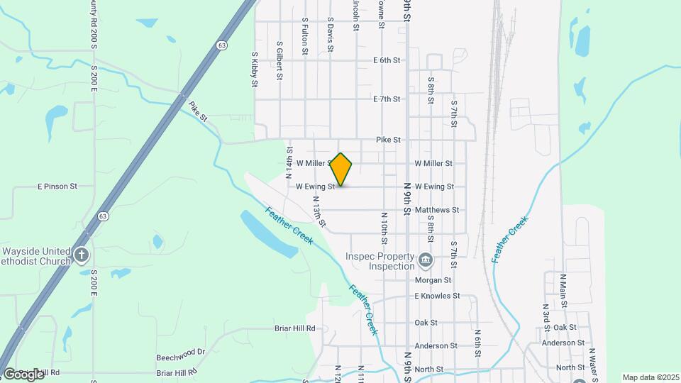 1162 W Ewing St Map and Location Details