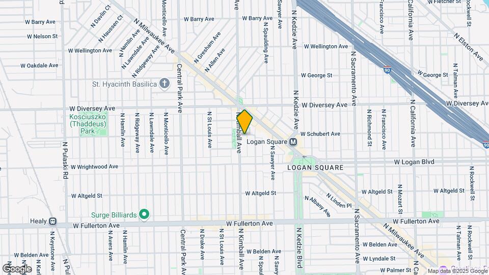 3329-3335 W Schubert Ave Map and Location Details