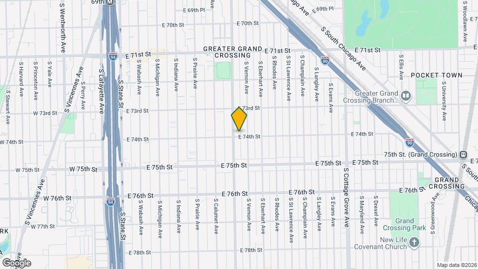 7353 S King Dr Mapa y Detalles de la Ubicación