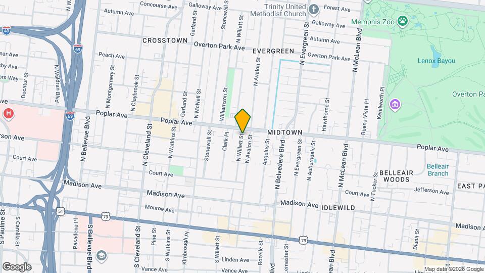 172 N Willett St Map and Location Details