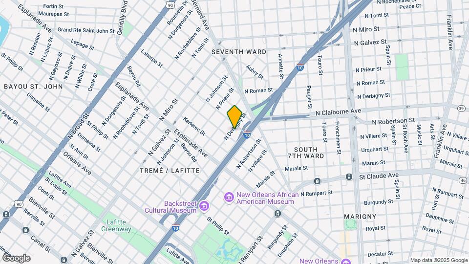 1520 N Derbigny St Map and Location Details