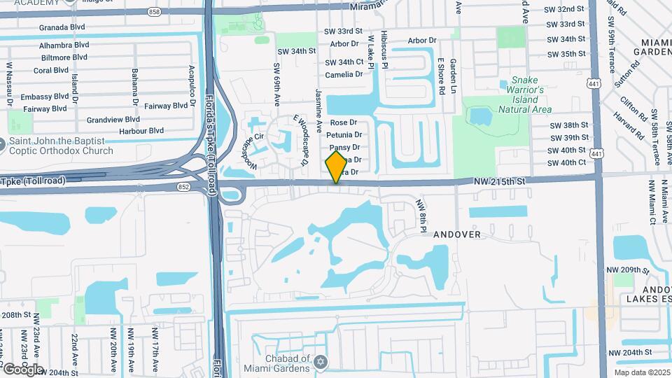 21423 NW 13th Ct Map and Location Details